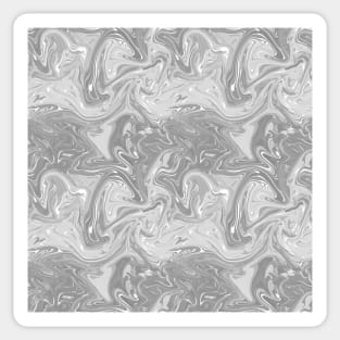Pastel Grey Silk Marble - Digital Liquid Paint Sticker